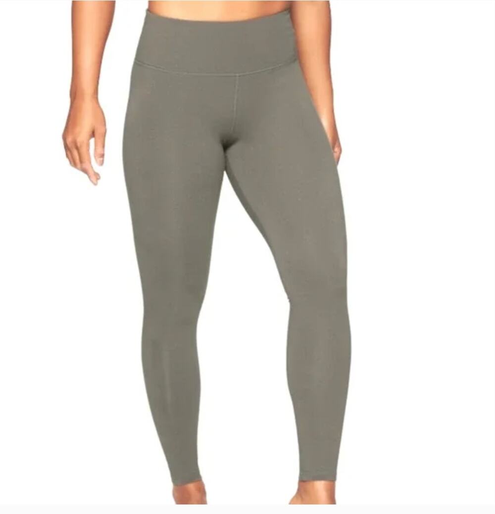 Athleta Full Length Grey High Rise Athletic Leggings Size Medium